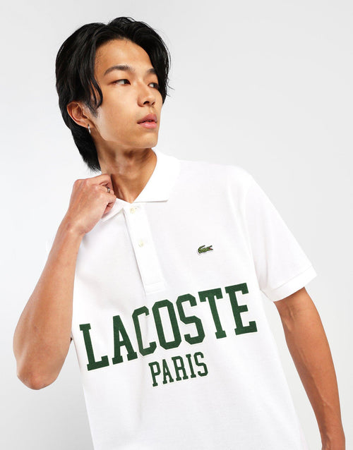 Flocked Pique Polo Shirt