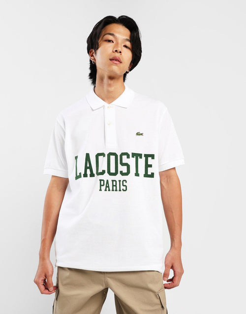 Flocked Pique Polo Shirt